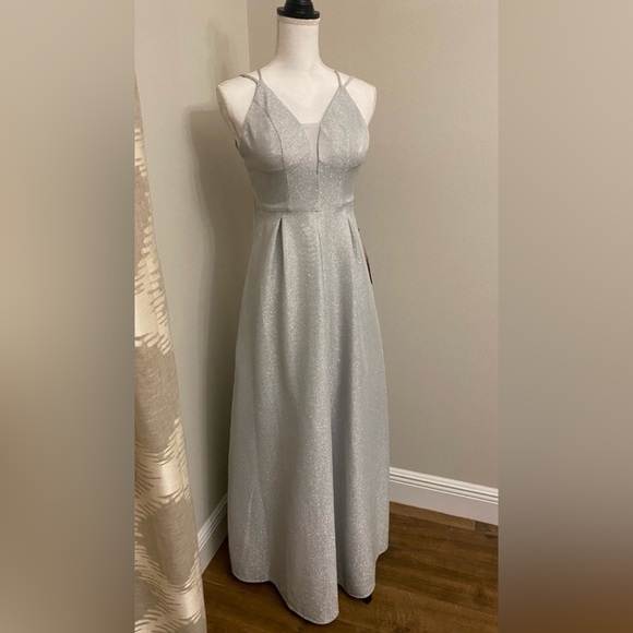 Crystal Doll Dresses & Skirts - Silver Sparkle Dress